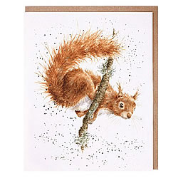 The Acrobat Card (Squirrel)