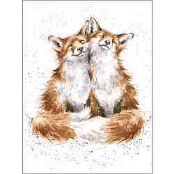 Contentment Card (Foxes)