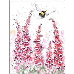 A Cottage Garden Card (Bee)