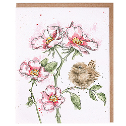 The Rose Garden Card (Bird)
