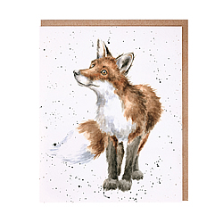 Bright Eyes And Bushy Tailed Card (Fox)