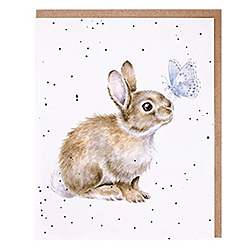 I Spy A Butterfly Card (Rabbit)
