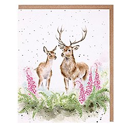 Lord And Lady Card (Deer)