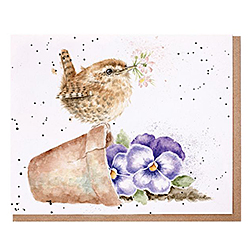 Pottering About Card (Wren)