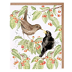 The Cherry Tree Card (Blackbird)