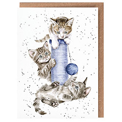 Three's A Crowd Card (Kittens)