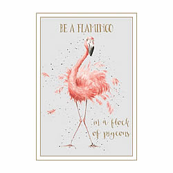 Be A Flamingo Card