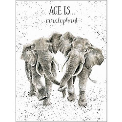 Age Is Irrelephant Card (Elephant)