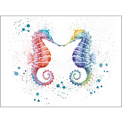 Shell We Dance Card (Seahorses)