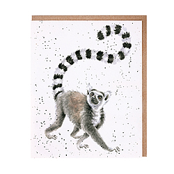 Tail In The Air Card (Ringtailed Lemur)