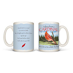 Advice From A Cardinal Mug