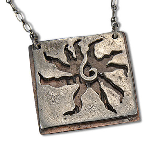Sunburst Antique Necklace - Click Image to Close