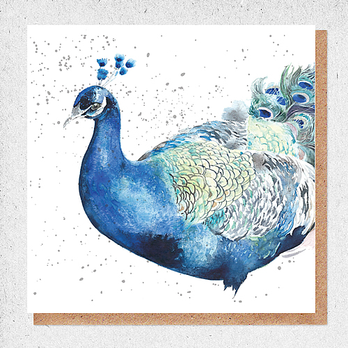 Peacock Card - Click Image to Close