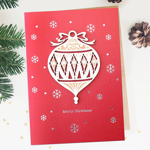 Christmas Ornament Card - Click Image to Close