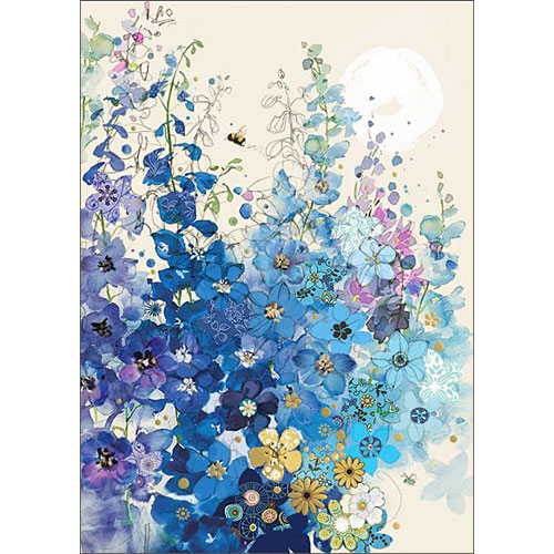 Delphiniums Card - Click Image to Close