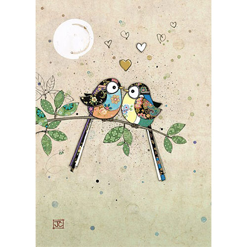 Bird Kiss Card - Click Image to Close