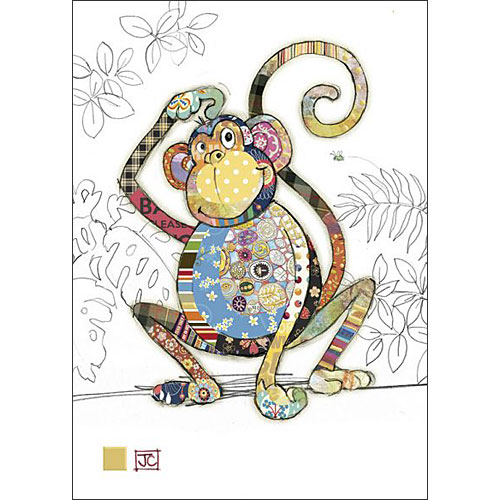 Monty Monkey Card - Click Image to Close