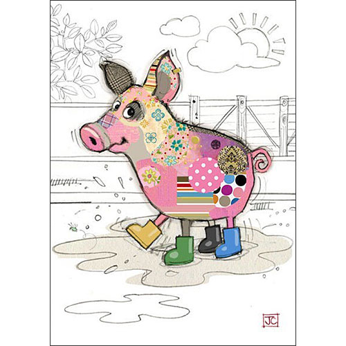 Pablo Pig Card - Click Image to Close