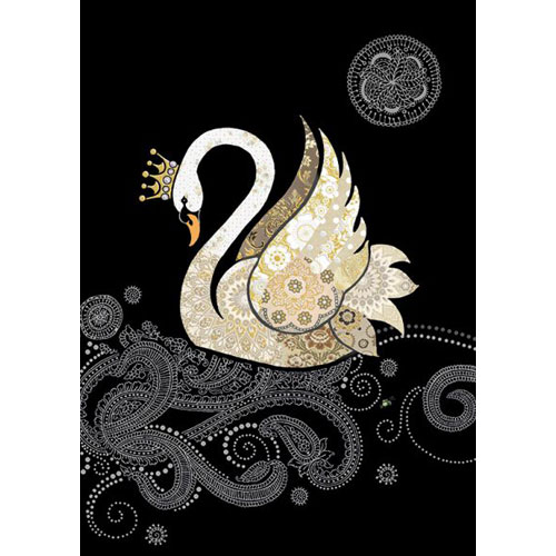 Swan Card - Click Image to Close