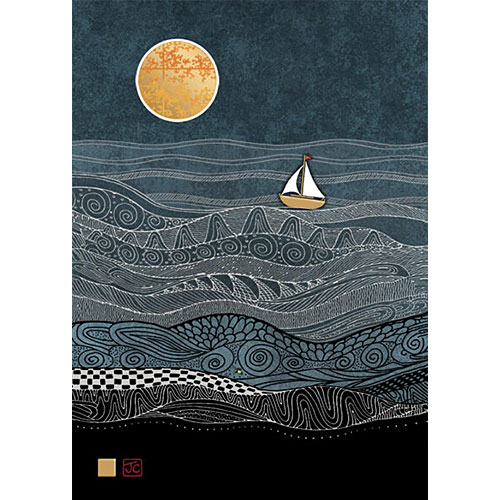 Sea Boat Card - Click Image to Close