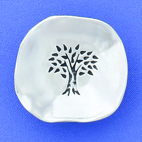 Tree Pewter Charm Bowl - Click Image to Close