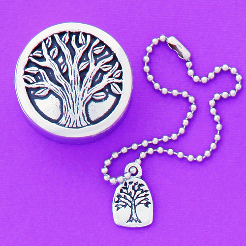 Tree Pewter Charm Box - Click Image to Close