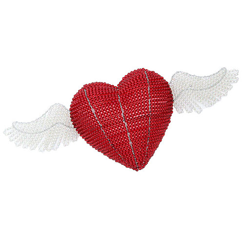 Winged Heart Night Lamp - Click Image to Close