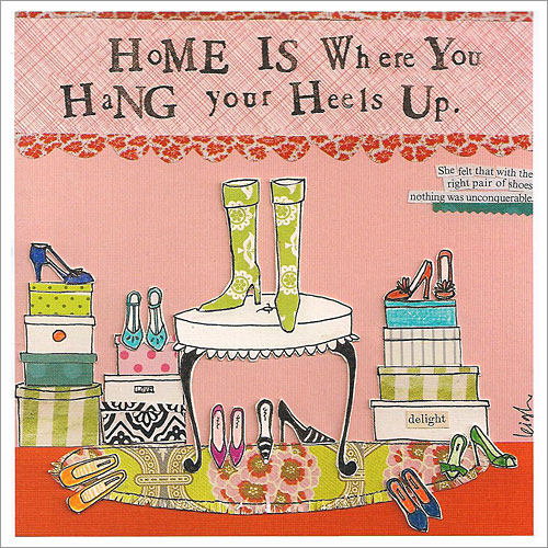 Hang Your Heels Up Card - Click Image to Close