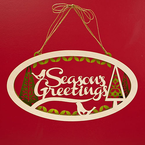 Woodlands Season's Greetings Plaque - Click Image to Close