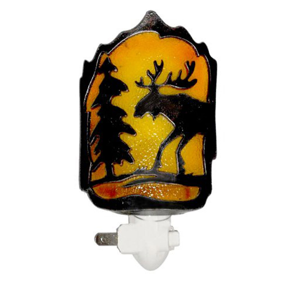 Moose Silhouette Night Light - Click Image to Close