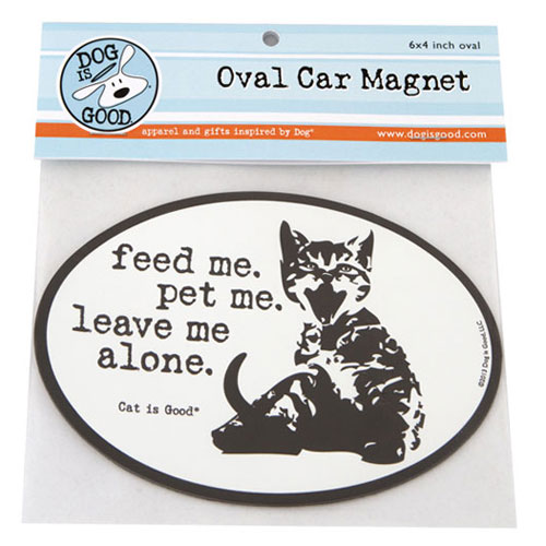 Feed Me Car Magnet (Cat) - Click Image to Close