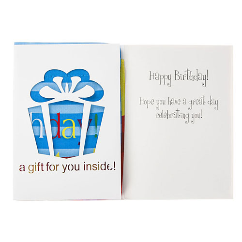 Birthday Candles Card with Garden Flag - Click Image to Close