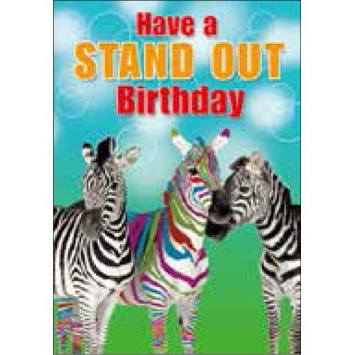 Stand Out Birthday Card - Click Image to Close