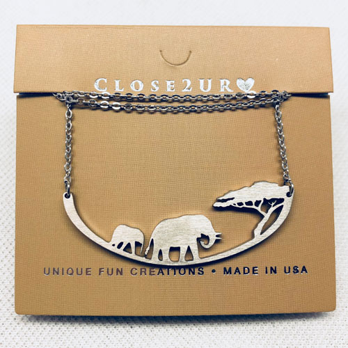 Elephant Necklace - Click Image to Close