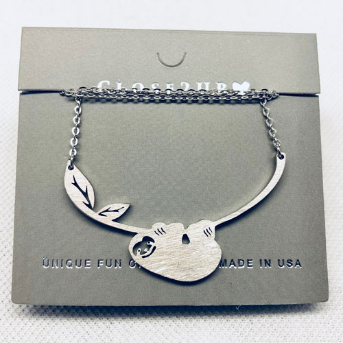 Sloth Necklace - Click Image to Close