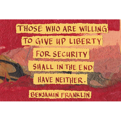 Liberty & Security Card - Click Image to Close