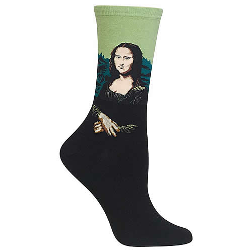 Mona Lisa Socks (Leaf) - Click Image to Close