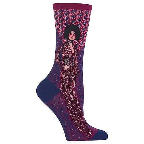 Potrait of Emilie Floge Socks (Dark Blue) - Click Image to Close