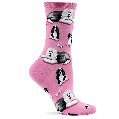 Dogs and Bones Socks (Pink) - Click Image to Close