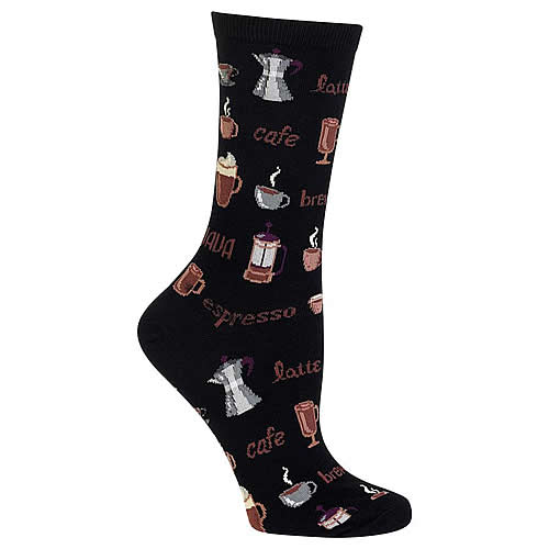 Coffee Socks (Black) - Click Image to Close