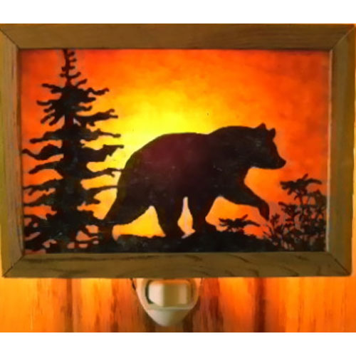 Bear Walking Night Light - Click Image to Close