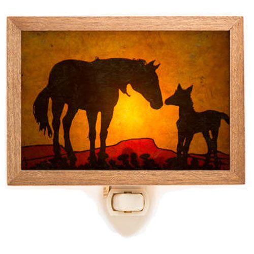 Mare & Foal Night Light - Click Image to Close