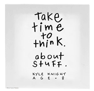 Take Time To Think Canvas Wall Art - Click Image to Close