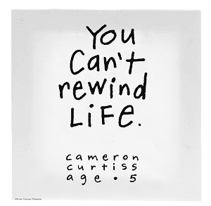 You Can't Rewind Life Canvas Wall Art - Click Image to Close