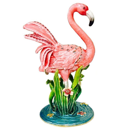 Flamingo Hinged Box - Click Image to Close