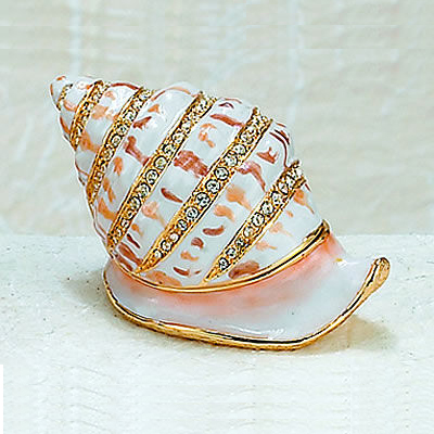 Snail Shell Hinged Box - Click Image to Close