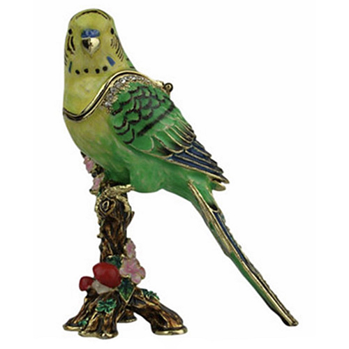 Parakeet Hinged Box - Click Image to Close