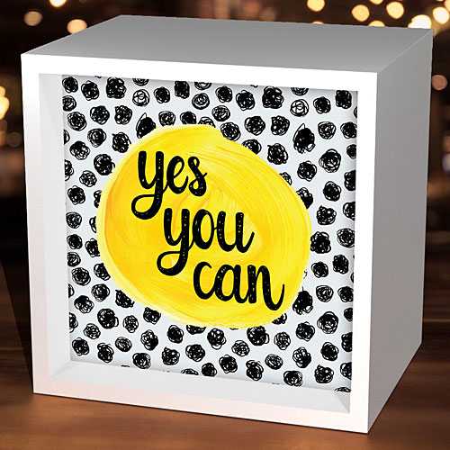 Yes You Can Polka Dots Light Box - Click Image to Close