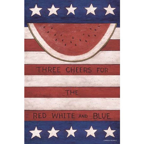 Red, White & Blue Mini Garden Flag - Click Image to Close