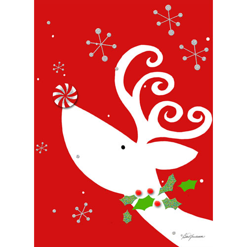 Happy Holidays Handmade/Embellished Card - Click Image to Close